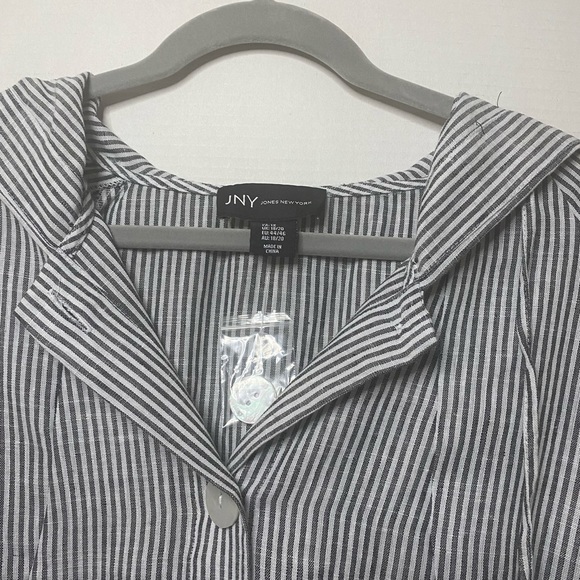 Jones New York Stripes Jacket Size 1X . - Picture 3 of 9